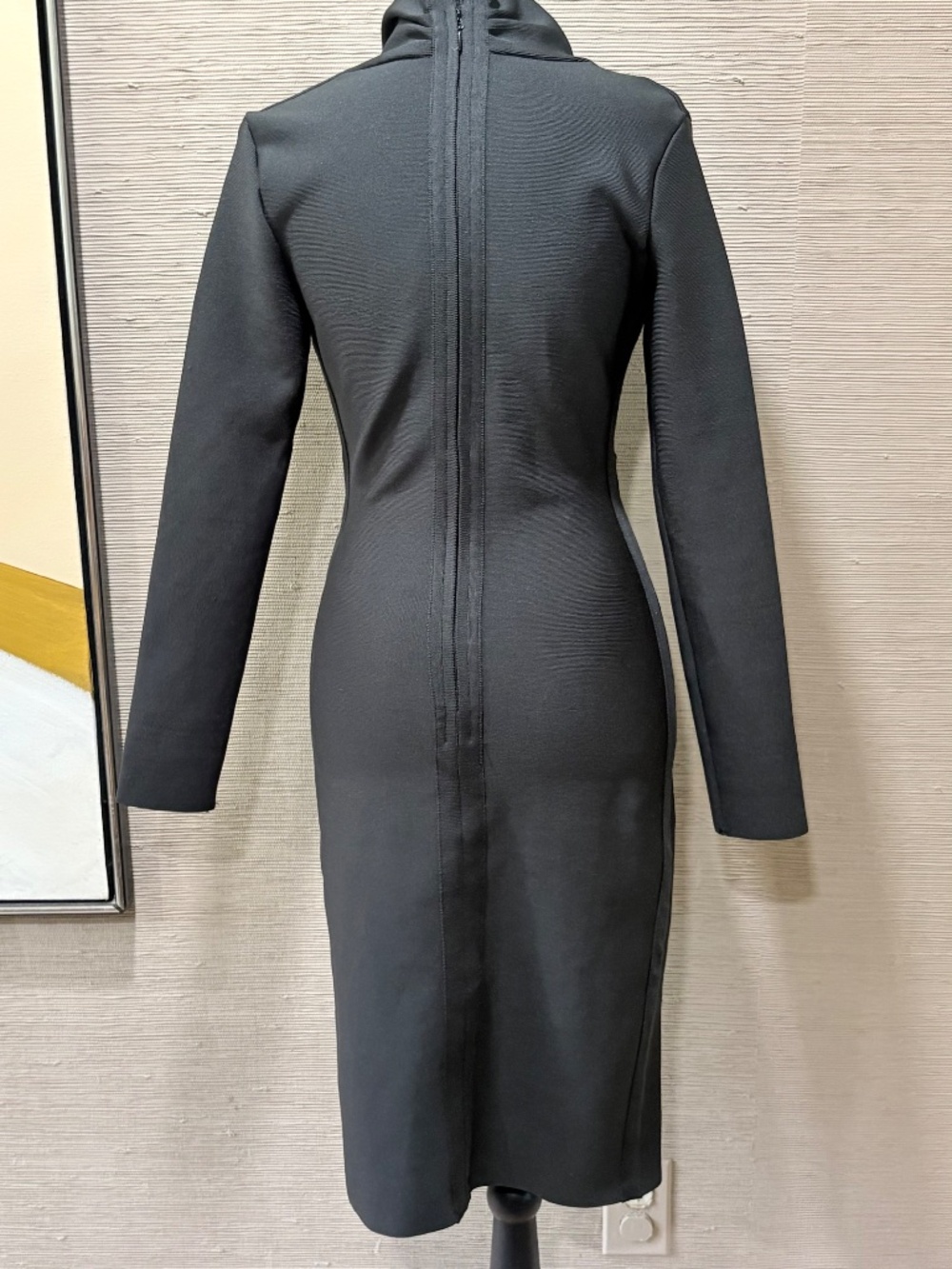 Fitted Black Dress - Picture 2 of 2